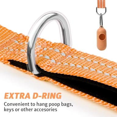 Long Dog Leash XiaZ Training Leashes 10/15/20/30/50/100ft Long Lead for Dogs 30ft Training Leash for Outside Blue 30 Foot Nylon Padded Handle Reflective Hiking Yard - Image 4