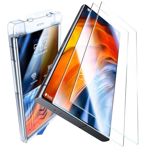 UltraGlass Unbreak Top 9H+ Glass for Samsung Galaxy S24 Ultra Screen Protector [Military Grade Shatterproof & Longest Durable] Screen Protector S24 Ultra Tempered Glass, Auto Installation, 2 Pack - Image 1