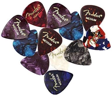 Fender Premium Picks Sampler - 12 Pack Includes Thin, Medium & Heavy Gauges (Austin Bazaar Exclusive) - Image 1