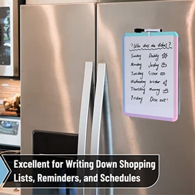 Mr. Pen- Dry Erase Board, 14” x 11” with a Black Dry Erase Marker, Small Mini White Board for Students - Image 5