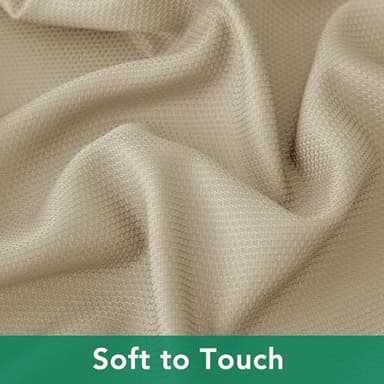 Biscaynebay Textured Fabric Tablecloths 70x108 Inches Rectangular, Natural Water Resistant Tablecloths for Dining, Kitchen, Wedding, Parties etc. Machine Washable - Image 8