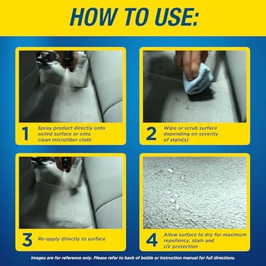 Rain-X 620234SRP Carpet & Upholstery Cleaner Repellent for Car Interiors & More, Cleans + Repels Spills while Preventing Stains, Fresh Scent 16 Fl Oz. - Image 4