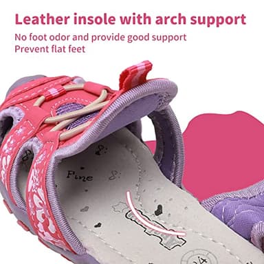 Apakowa Kid's Girl's Soft Sole Close Toe Sport Beach Sandals (Toddler/Little Kid) - Image 6