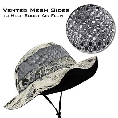 KastKing Sol Armis UPF 50 Boonie Hat - Sun Protection Beach & Hiking, Fishing, Paddling, Rowing, Kayaking - Silver Mist - Image 4