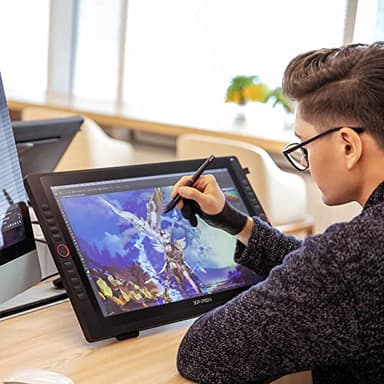 Drawing Tablet with Screen XPPen Artist 22R pro Computer Graphics Tablet 120% sRGB with Battery-Free Stylus Full-Laminated Technology, 21.5 inch Pen Display with 20 Shortcut Keys & 2 Red Dial(Black) - Image 2