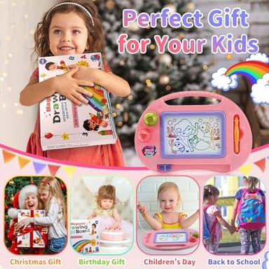 BABLOCVID Toddler Toys,Toys for 1-2 Year Old Girls,Magnetic Drawing Doodle Board for Kids Toy,Educational Learning Baby Toy for 18 Months 1 2 3 Year Old Girl Boy Birthday Easter Gifts,Arts and Crafts - Image 3