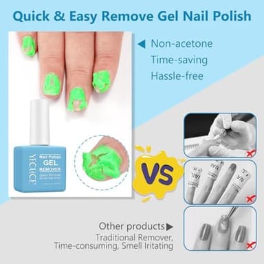 Gel Polish Remover for Nails (3Pack), Nail Polish Remover Tools Quick & Easy Remove Gel Polishs in 3-5 Minutes at Home, Don't Hurt Nails - Image 5