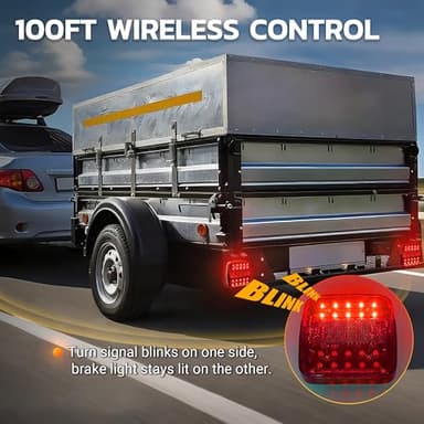 MEDAMOC Wireless Trailer Lights Magnetic, New Rechargeable Wireless Trailer Tow Lights LED Kit Waterproof for Truck Camper RV - Image 2