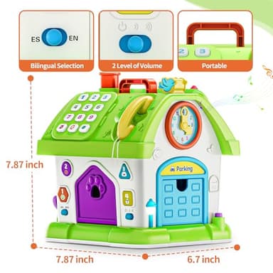 Toys for 1 Year Old Girl Boy, Montessori Musical Toy for 1 Year Old Girl Gift, First Birthday Girls Gift, Baby Toy 12-18 Months, Bilingual Educational Learning for 1+ Years Toddlers - Image 6