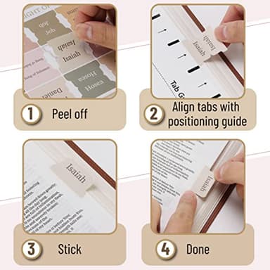 Mr. Pen- Bible Tabs, 75 Boho Theme Laminated Tabs for Women and Men, Study Bible Index, Book Labels - Image 5