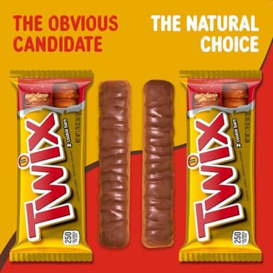 TWIX Bulk Chocolate Candy Individually Wrapped, Full Size, Caramel Chocolate Cookie Candy Bar, Perfect for Snacks, Parites, Goodie Bags, Holidays 36-Count Box - Image 4
