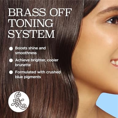 Luseta Blue Shampoo & Conditioner Set - Color Brightening for Brassy and Brunette Treated Hair, Revive Cool Tones, 2x 16.9oz - Image 2