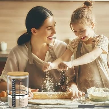 BRIRILINE Pro Sourdough Bread Starter Kit - 34 oz sourdough jar with 5 unique features for the perfect sour dough bread & sourdough starter kit - baking supplies (34oz-4pack) - Image 8