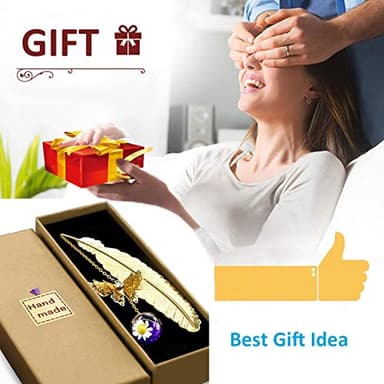 Metal Butterfly Feather Bookmark Birthday Gifts Teachers Christmas Gifts for Women Christmas Stocking Stuffers Valentine's Day Teacher Gifts Bookmarks for Women Girls Readers Book Lovers - Image 6