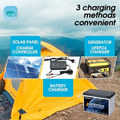 Mehrpow 12V 300Ah LiFePO4 Lithium high-capacity MINI Battery Bluetooth | 200A BMS, 8000 Cycles, 3840Wh, Low Temp Cutoff | Solar/RV/Trolling Motor, Marine, Off-Grid - Image 5