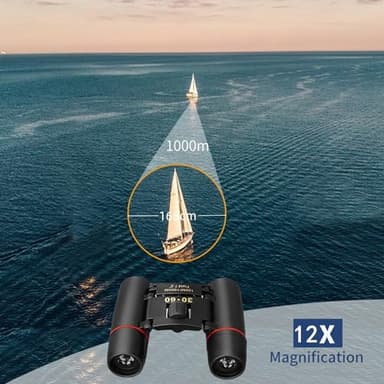 Compact Binoculars for Adults and Kids, HD Mini Portable Outdoor Binoculars Children, Pocket Lightweight Folding for Bird Watching, Hunting, Concert, Theater, Opera, Traveling, Tourism, Shows - Image 4