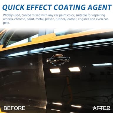 Car Coating Spray, Quick Effect Coating Agent for Car, Quickly Coat Car Wax, Car Scratch Wax Polish Spray Waterless Wash, Easy to Use (1set) - Image 2