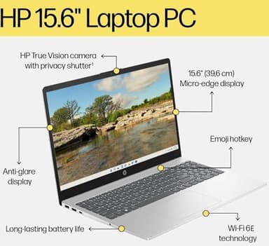 HP Laptop Computer 15.6" FHD for Student Home and Business, Intel 4-Core Processor (Beat i3-1115G4), 32GB DDR4 RAM, 1TB PCIe SSD, WiFi 6E, Bluetooth 5.3, Type-C, HDMI, Windows 11 Pro, BEF-ectoy - Image 4