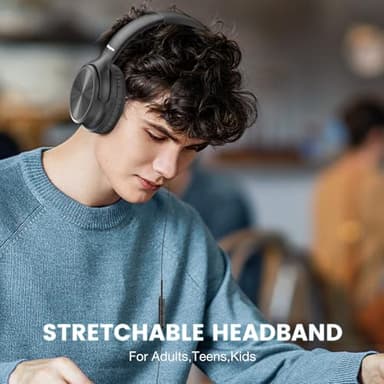 Cowyawn USB C Headphones Wired, Over Ear USB C Wired Headphones with Microphone, Volume Control, HD Stereo Sound,Foldable USB Type C Headphone for Adult/Teens/Laptop/Computer/iPhone 15/16 Series,Black - Image 4