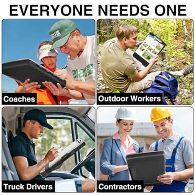 Sooez Original Clipboard with 2 Storage & Pen Holder, Heavy Duty Clip Boards 8.5x11 with Dual Storage, Clearview Dry Erase Coach Clipboard with Real Hinge, High Capacity, School & Office Supplies - Image 7