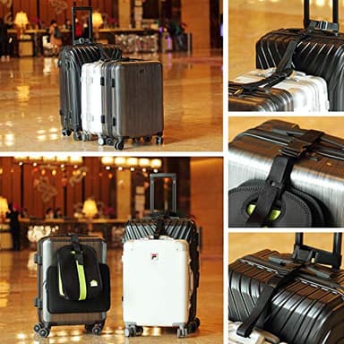 Vigorport Luggage Connector, Straps for Suitcase, Add A Bag Adjustable Attachment Accessories 1.25" Endless for Connect Your 3 Luggage Together-2 Pack - Image 2