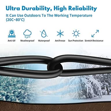 Vabogu Cat 8 Ethernet Cable, 5ft Heavy Duty High Speed Internet Network Cable, Multiple Size Options, 26AWG, 2000MHz 40Gbps with Gold Plated RJ45 Connectors, Shielded for Indoor & Outdoor Use - Image 4