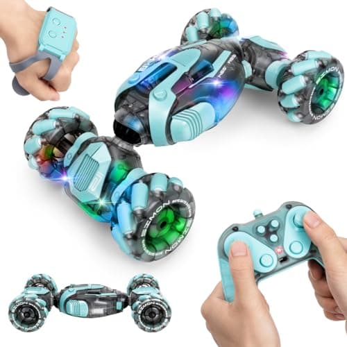 ZMMB Gesture Sensing RC Stunt Car - Best Gifts for Boys 6-12 Year Old 360° Rotating 4WD Remote Control Transform Hand Controlled Car Birthday Presents for Kids Age 7 8 9 10 11 yr - Image 1