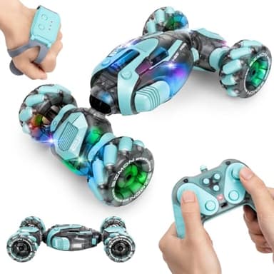 ZMMB Gesture Sensing RC Stunt Car - Best Gifts for Boys 6-12 Year Old 360° Rotating 4WD Remote Control Transform Hand Controlled Car Birthday Presents for Kids Age 7 8 9 10 11 yr - Image 1
