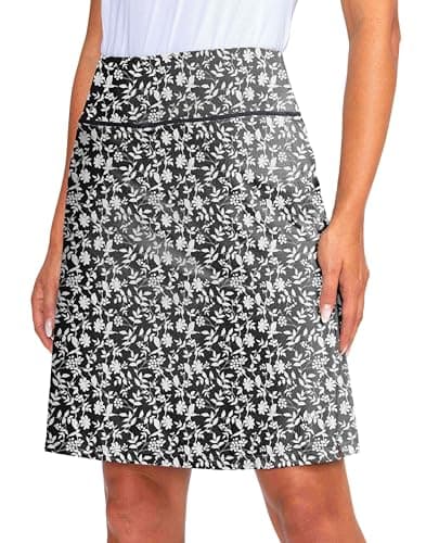 Viodia Women's 20" Knee Length Skorts Skirts Athletic Tennis Golf Skirt for Women Modest Sports Casual Summer Skirt with 5 Pockets - Image 1