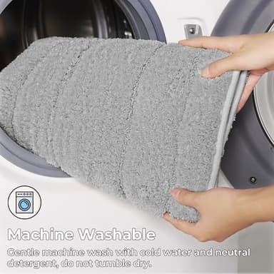 GRANNY SAYS Gray Bathroom Rugs, Bath Mats for Bathroom Non-Slip, Super Soft and Water Absorbent, Microfiber Bath Rugs, Machine Wash Dry, Bath Rugs for Floor, Tub and Shower, 16" x 24" - Image 7