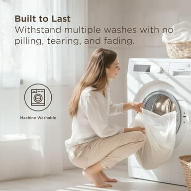 Bedsure Linen Sheets - Twin Size Sheets, Blend from Linen Cotton Bedsheets, Breathable Cotton Bedsheets, Gifts for All Seasons, 3 Pieces, Linen - Image 6