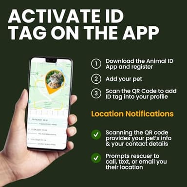 BRONZEDOG Leather Cat Collar with Removable Bells Non Breakaway Kitten QR Tag for Girl Boy (7" - 9" for Cats, Green & Gold) - Image 4