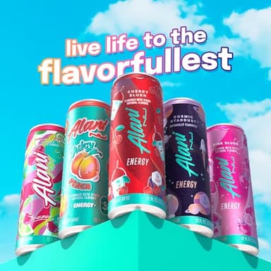 Alani Nu CHERRY SLUSH, Sugar Free, Low Calorie Energy Drinks, 200mg Caffeine, Biotin, B Vitamins, Zero Sugar, 10 Calories, 12 Fl Oz Cans, 24 Pack - Image 9