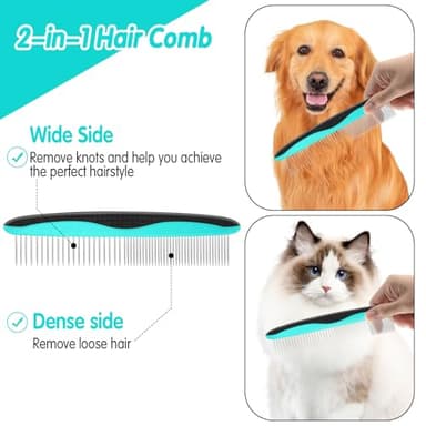 VIWIK 2 in 1 Dog Nail Trimmers with LED Light for Bloodline, Dog Comb, Dog Nail Clippers with Quick Sensor & Safety Guard to Avoid Overcutting, Cat Puppy Claw Clipper for Grooming with Nail File Blue - Image 4