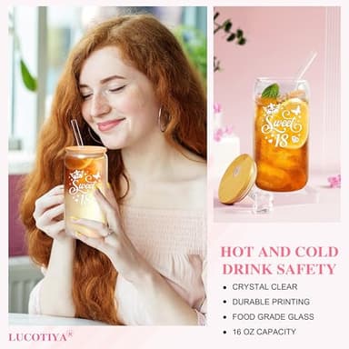 Jumway Birthday Gift Box for 18th Girls - Elegant Coming-of-Age Care Package with 'Sweet 18' Cup, Rose Gold Mirror, Spa Gifts Set - Perfect 18th Birthday Gifts for Daughter, Sister, Teen - Image 2