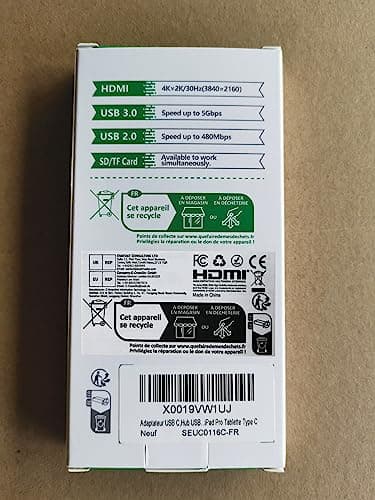 USB C Hub HDMI Adapter for MacBook Pro/Air, 7 in 1 USBC Dongle with HDMI, SD/TF Card Reader, USB C Data Port,100W PD, and 2 USB 3.0 Compatible for MacBook Pro/Air, Dell XPS, Lenovo Thinkpad. - Image 9