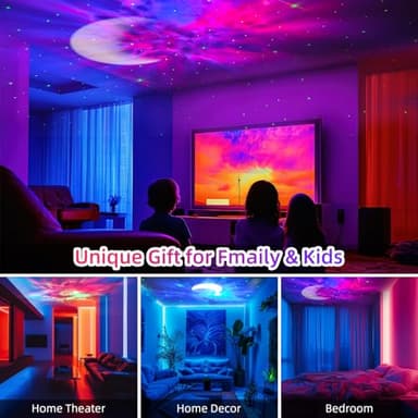 Star Projector Astronaut Galaxy Projector - Bluetooth Speaker, White Noise,Moon Nebula Night Light for Bedroom, 360° Adjustable,Timer and Remote, Star Galaxy Projectors for Kids Adult,Gift Choice - Image 6