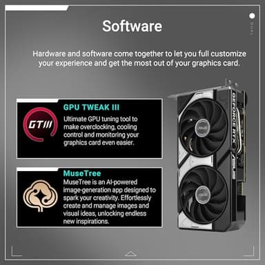 ASUS Dual GeForce RTX™ 5060 Ti 16GB GDDR7 OC Edition (PCIe 5.0, 16GB GDDR7, DLSS 4, HDMI 2.1b, DisplayPort 2.1b, 2.5-Slot Design, Axial-tech Fan Design, 0dB Technology, and More) - Image 8