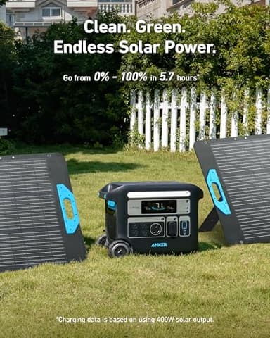 Anker SOLIX F2000 Portable Power Station, PowerHouse 767, 2400W Solar Generator, GaNPrime Battery Generators for Home Use, LiFePO4 Power Station for Outdoor Camping, and RVs (Solar Panel Optional) - Image 6
