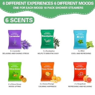Bridesmaid Gifts, 18 Pack Shower Steamers Aromatherapy Essential Oils, Wedding Birthday Gifts for Her, Women, Mom, Wife, Sisters, Best Friends, BFF, Luxury Self Care Relief Relax - Image 7