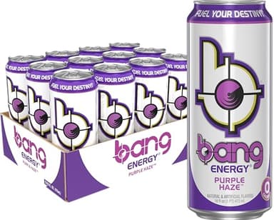 Bang Energy Purple Haze, Sugar-Free Energy Drink, 16 Ounce (Pack of 12) - Image 5