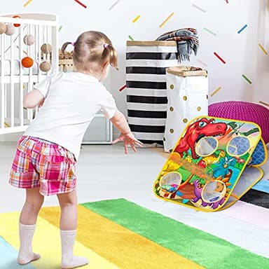 Bean Bag Toss Game for Kids - Cornhole Board Outdoor Toys for Toddlers -Party Activities Carnival Outside Yard Backyard Beach Lawn Games Toy for Kid Boys Girls Age 3 4 5 6 7 8 Year Old Birthday Gifts - Image 6