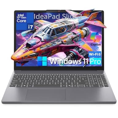Lenovo 15" Laptop Computer, IdeaPad Slim 3 for Business & Home, Intel 10-Core i7-13620H (Beat Ultra 7 255U), 16GB DDR5 RAM, 512 PCIe SSD, FHD+, WiFi 6, Bluetooth 5.2, Type-C, Luna Grey, Windows 11 Pro - Image 1