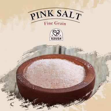 52USA Himalayan Pink Salt, Fine Grain 1 lb, Pink Himalayan Sea Salt, Salt for Grinder Refill, Kosher - Image 7