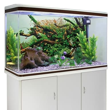 AWERT 30x18 inches Branches Fish Tank Background Green Algae Aquarium Background River Bed & Lake Fish Tank Background Vinyl Background - Image 3