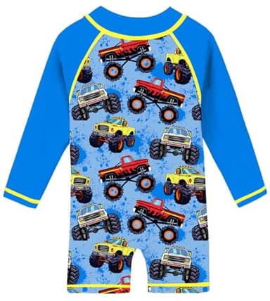 Funnycokid Swimsuit Baby Boys 3t Rash Guard Toddler Bathing Suit One Piece Swimwear Zipper Sunsuit UPF 24-36 Months - Image 2