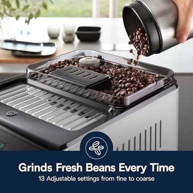 De'Longhi Eletta Explore Espresso Machine with Cold Brew, Hot & Cold Milk Frother - 50+ Recipes, Built in Grinder, User Profiles, Smartphone Compatible with Bean Adapt Technology for Ideal Extraction - Image 8