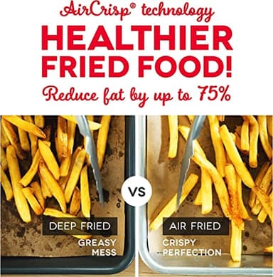 DASH Tasti-Crisp™ Electric Air Fryer Oven, 2.6 Qt., Aqua – Compact Air Fryer for Healthier Food in Minutes, Ideal for Small Spaces - Auto Shut Off, Analog, 1000-Watt - Image 9