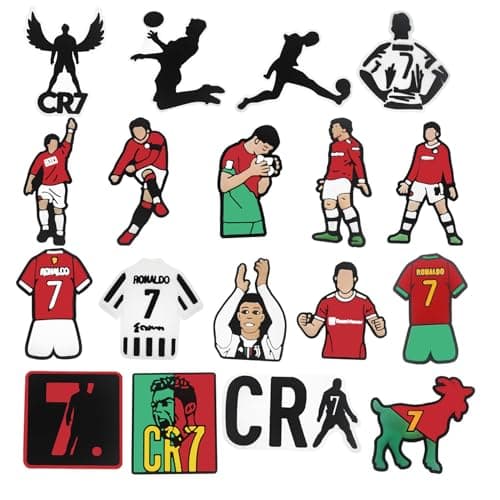 18 Pcs Sports Shoe Charms Soccer Pins Charms Football Charm Decoration for Clog - Image 1