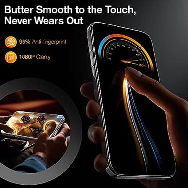 TORRAS Screen Protector for iPhone 2023 Diamond Shield Shatterproof Full Coverage, 6.7 inch, 2 Pack - Image 7